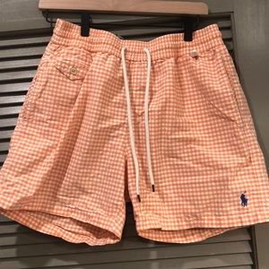 Polo Ralph Lauren bathing suit orange medium